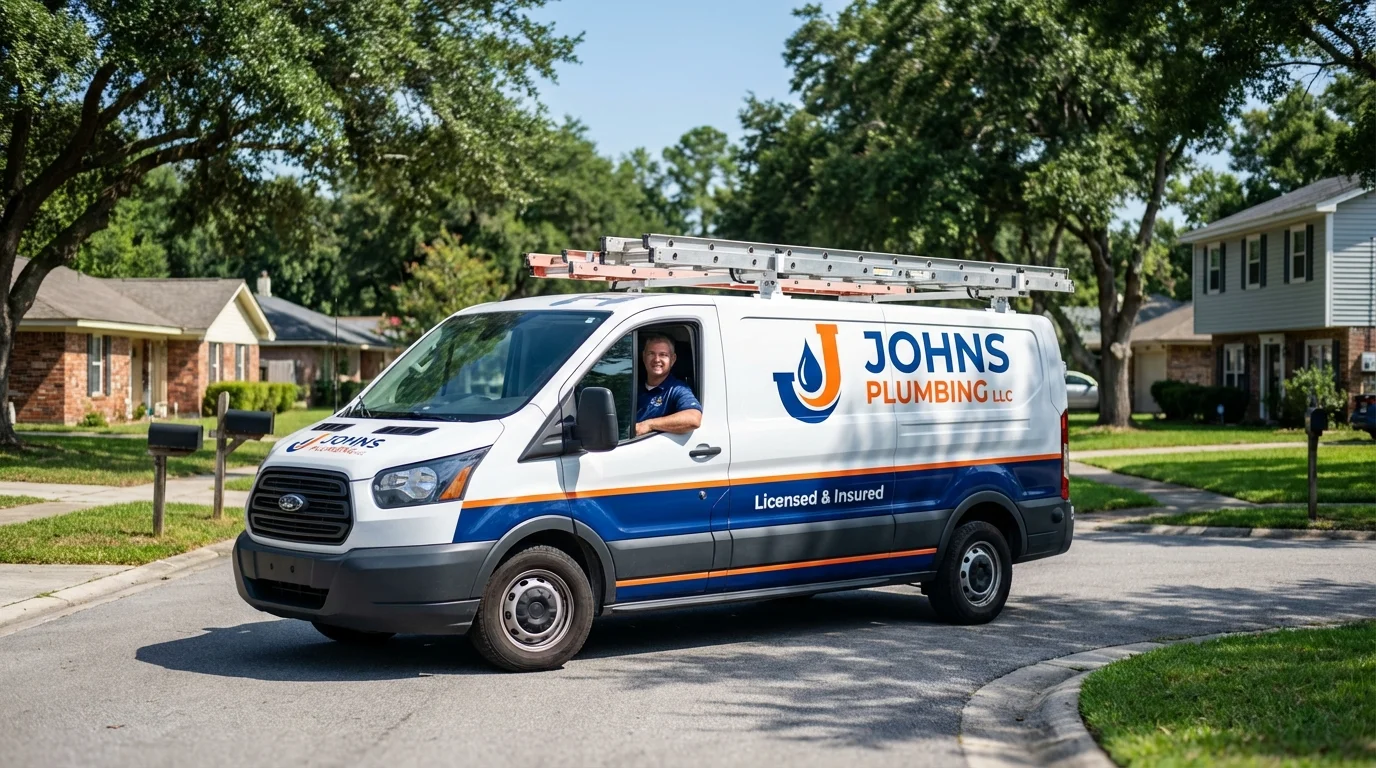 Johns Plumbing LLC service van in Fort Sumner, NM