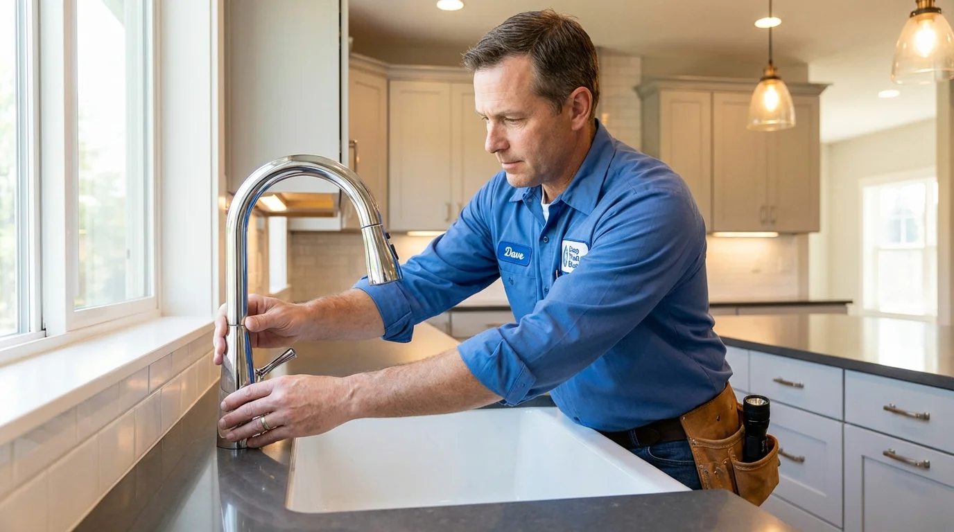 Kitchen faucet installation by Johns Plumbing LLC in Fort Sumner